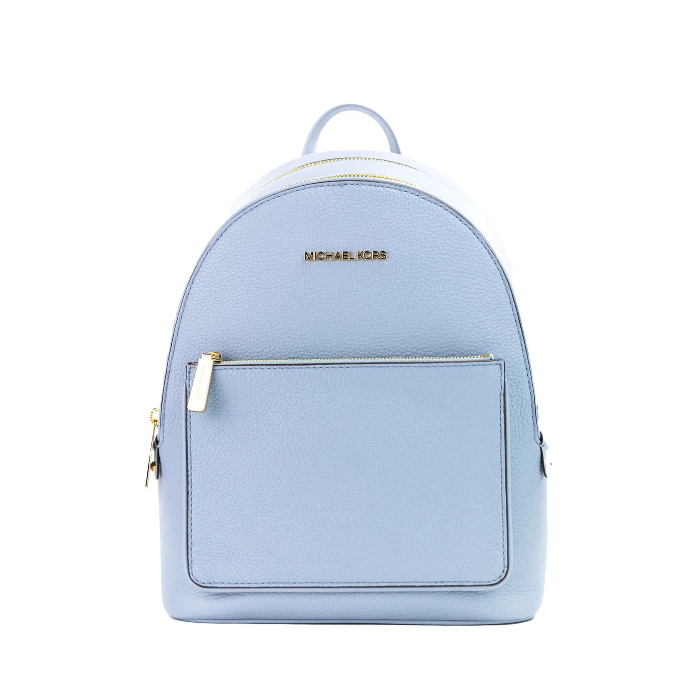 Michael Kors Women's Adina Medium Pale Blue Pebble Leather Convertible Backpack BookBag