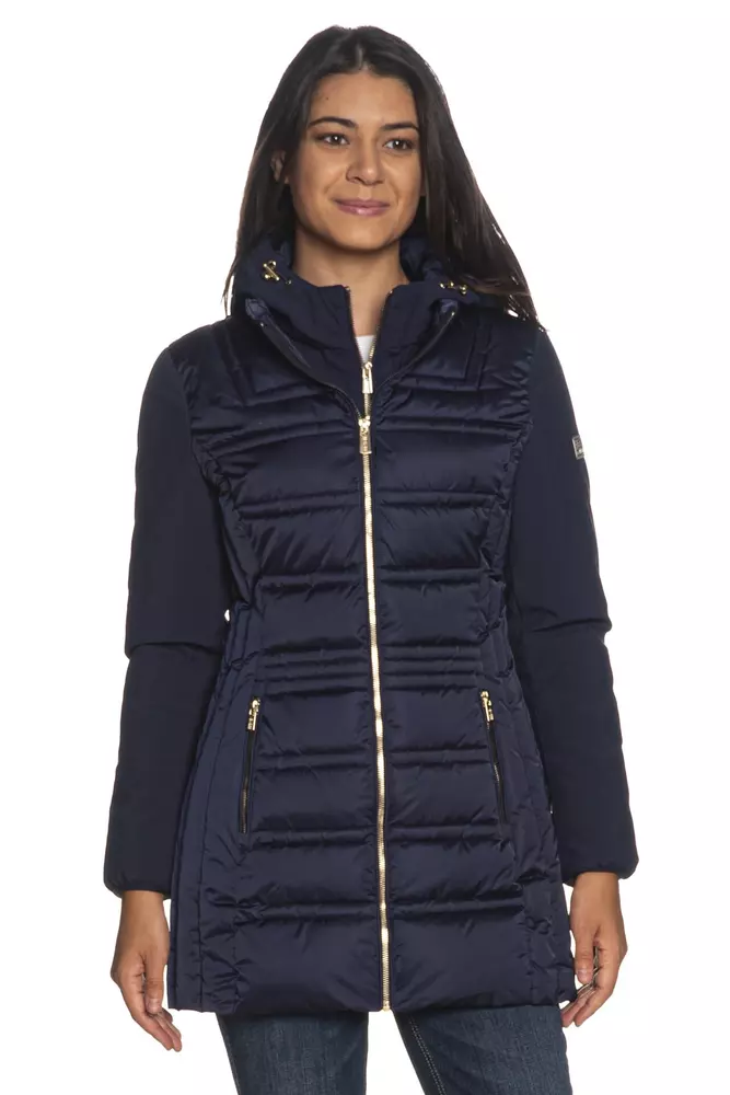 Yes Zee Women's Blue Polyester Women's Jacket