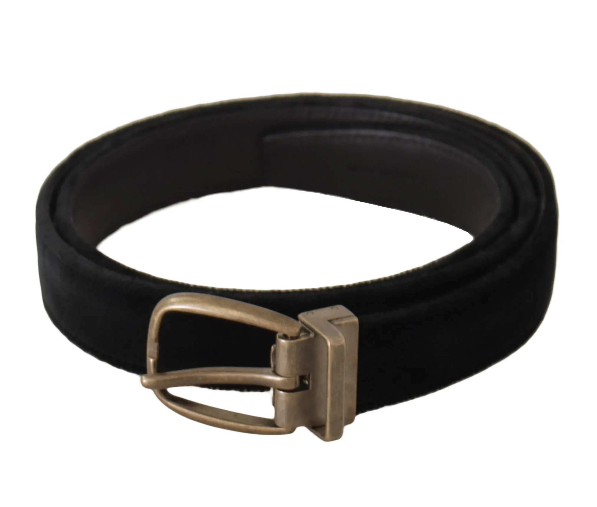 Dolce & Gabbana Men's Elegant Black Leather Designer Belt
