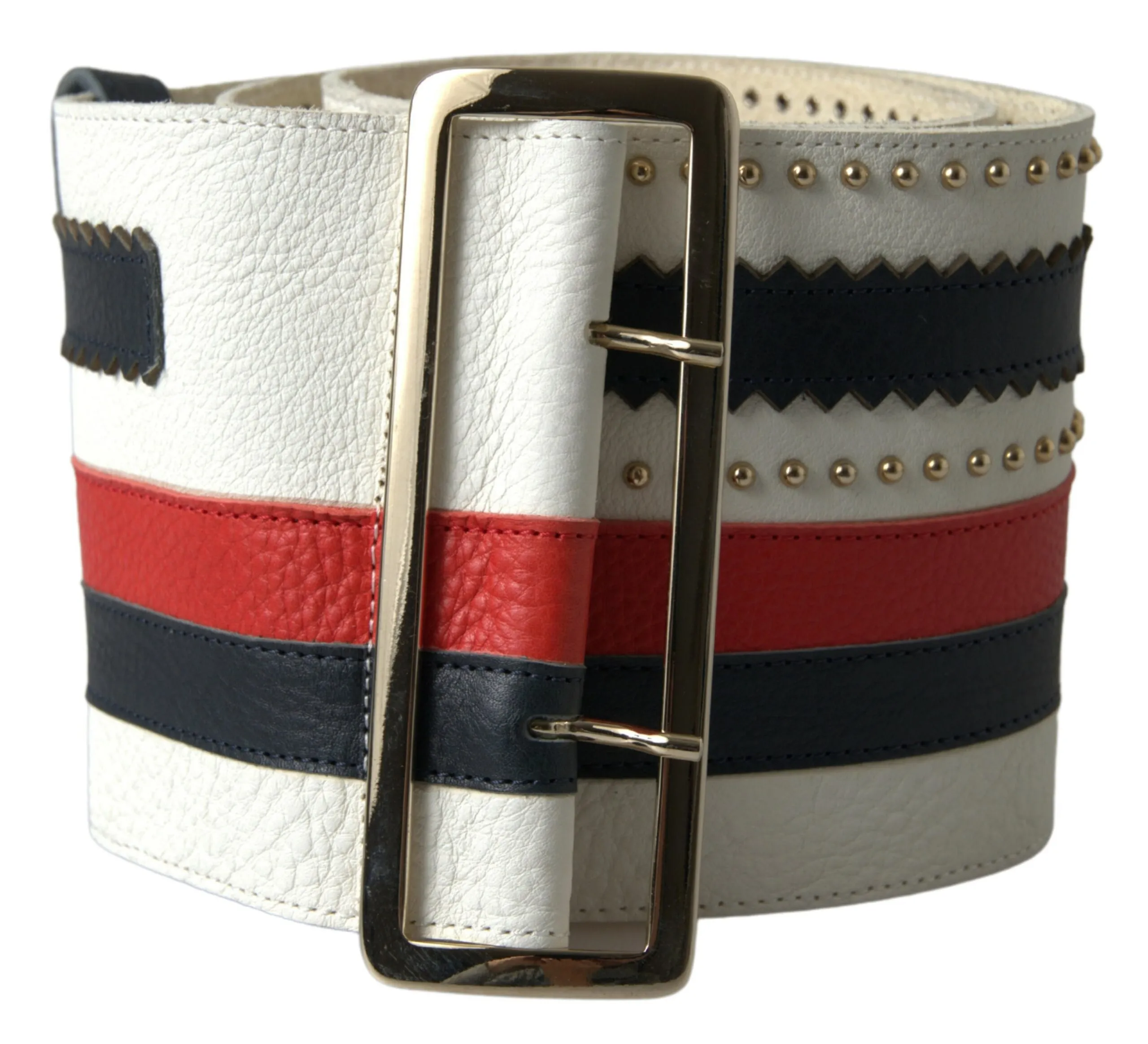 Roberto Cavalli Women's Multicolor Leather Wide Statement Belt