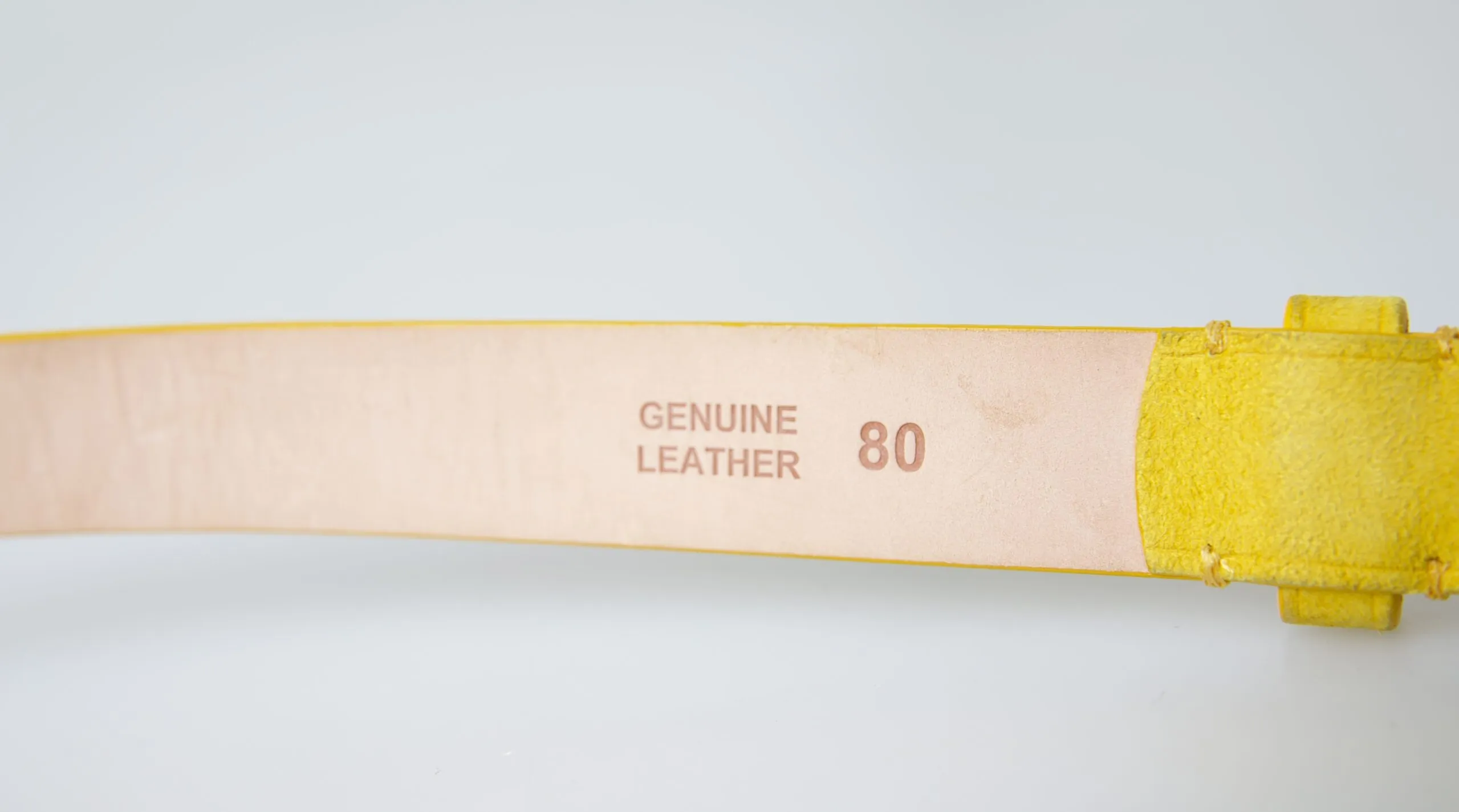 Dsquared² Women's Chic Yellow Suede Leather Waist Belt