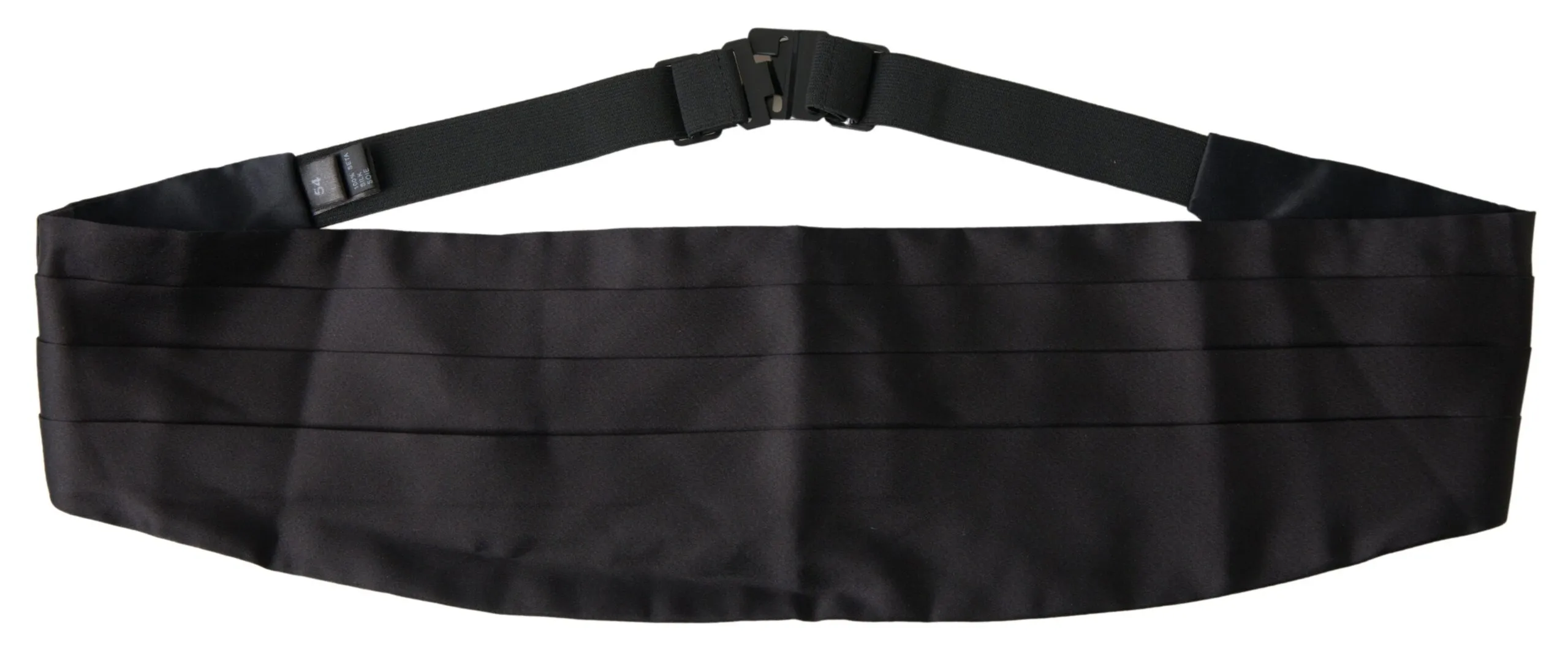 Dolce & Gabbana Men's Elegant Black Silk Cummerbund