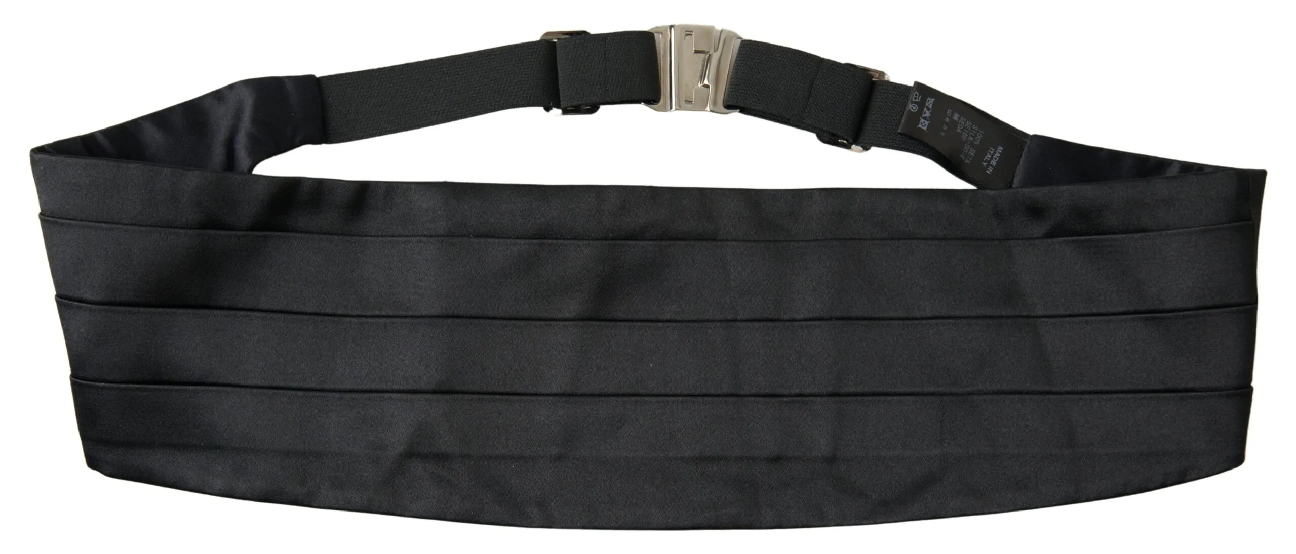 Dolce & Gabbana Men's Exclusive Silk Black Cummerbund