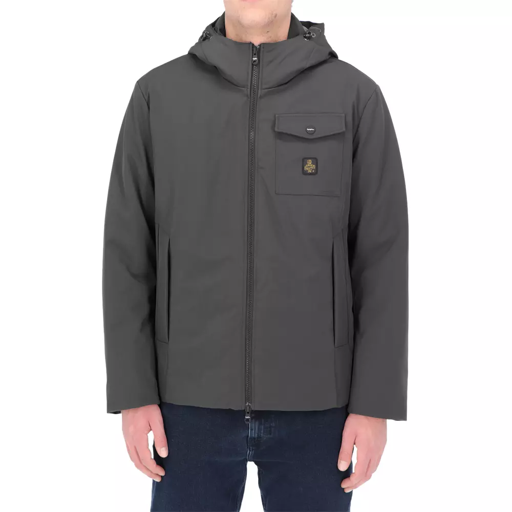 Refrigiwear Men's Chic Eco-Down Men's Winter Hooded Jacket
