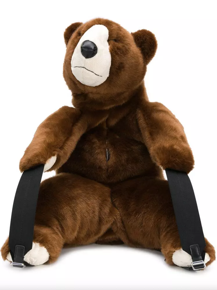 Dolce & Gabbana Women's Chic Faux Fur Bear Backpack ? Cozy and Playful