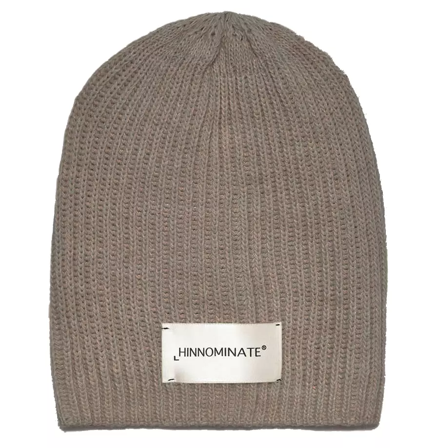 Hinnominate Women's Chic Ribbed Knit Logo Cap
