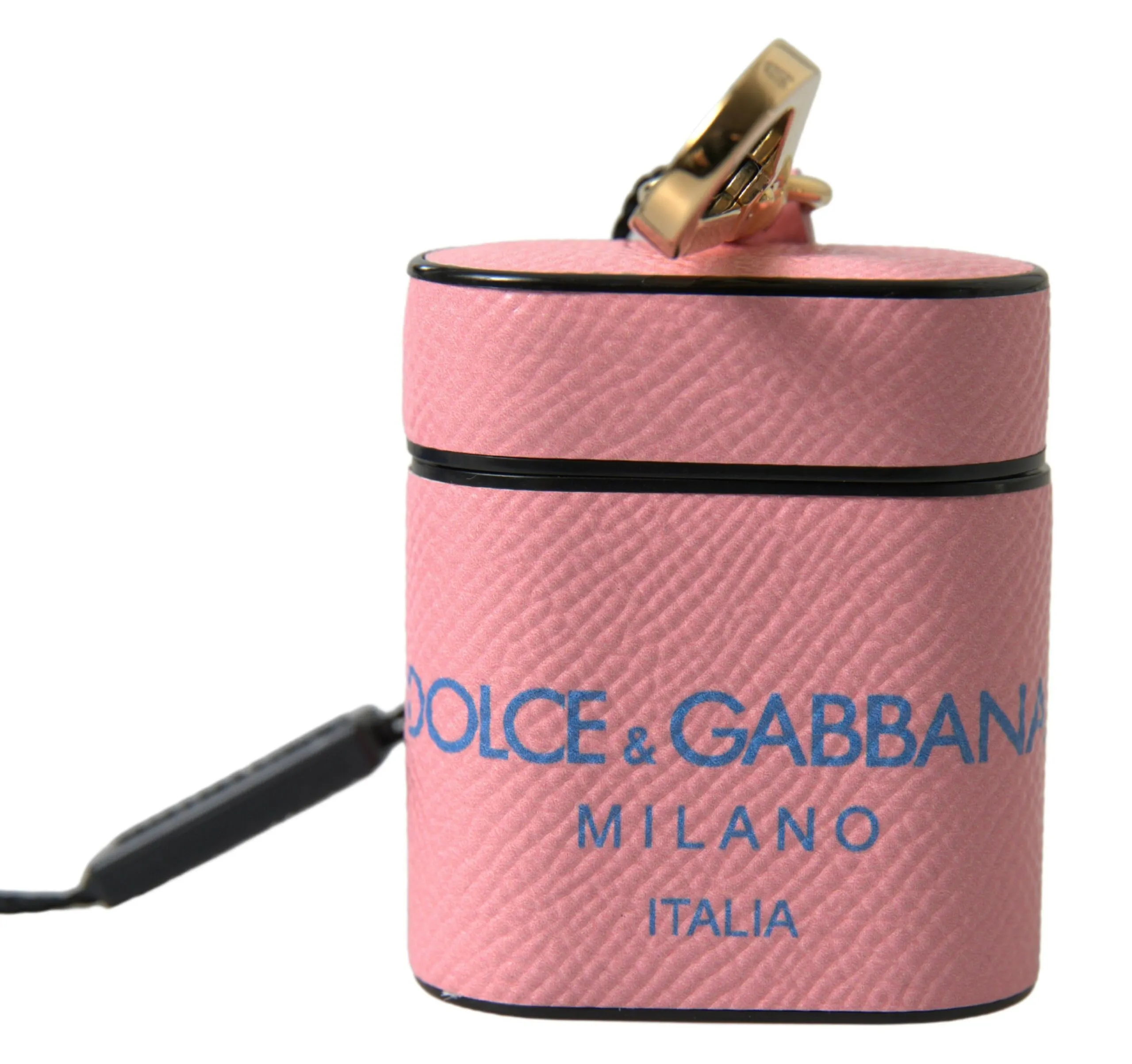 Dolce & Gabbana Women's Chic Calf Leather Airpods Case in Pink