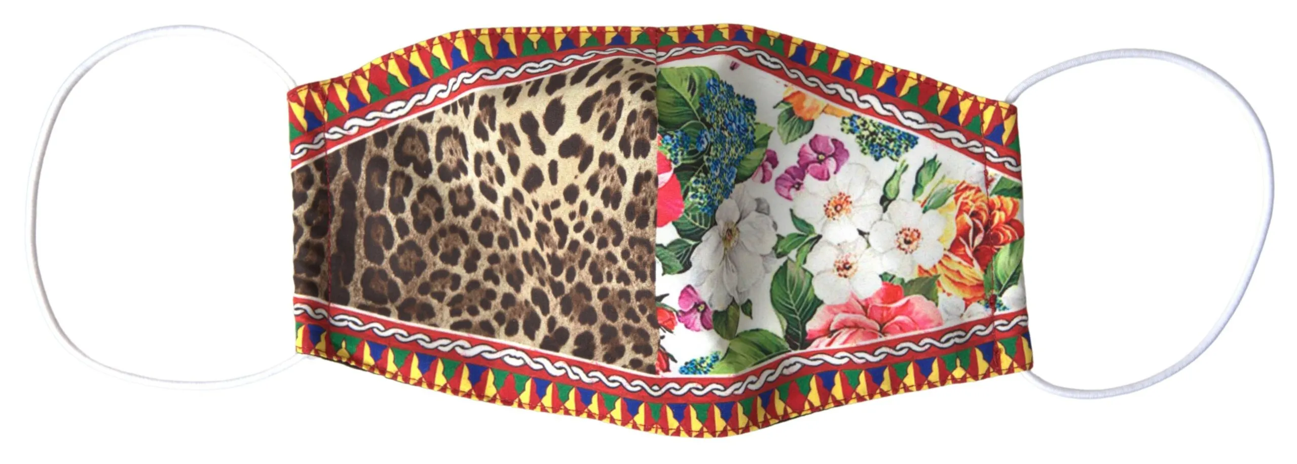Dolce & Gabbana Women's Multicolor Designer Face Mask with Logo Detail