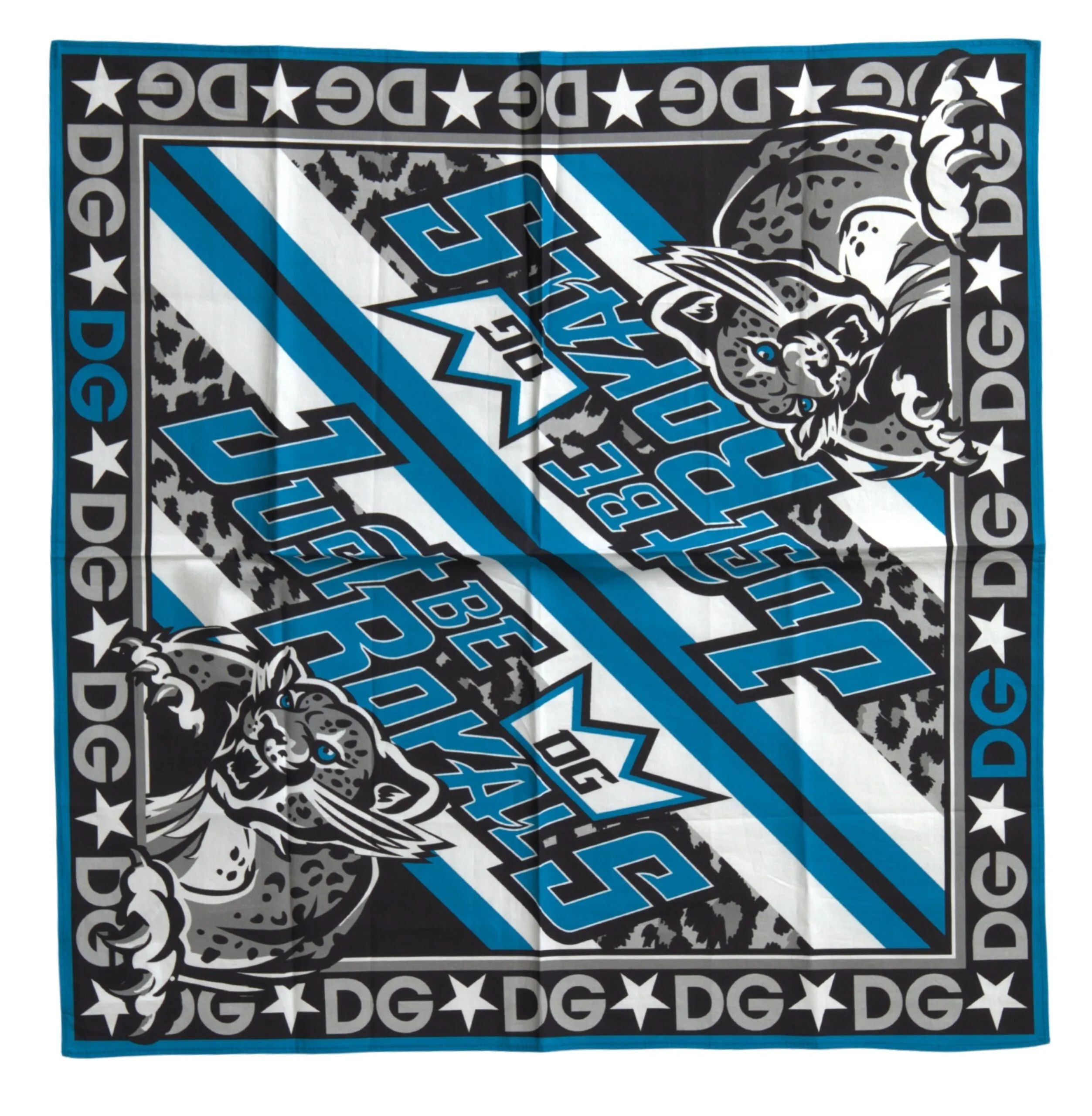 Dolce & Gabbana Men's Elegant Multicolor Cotton Square Scarf