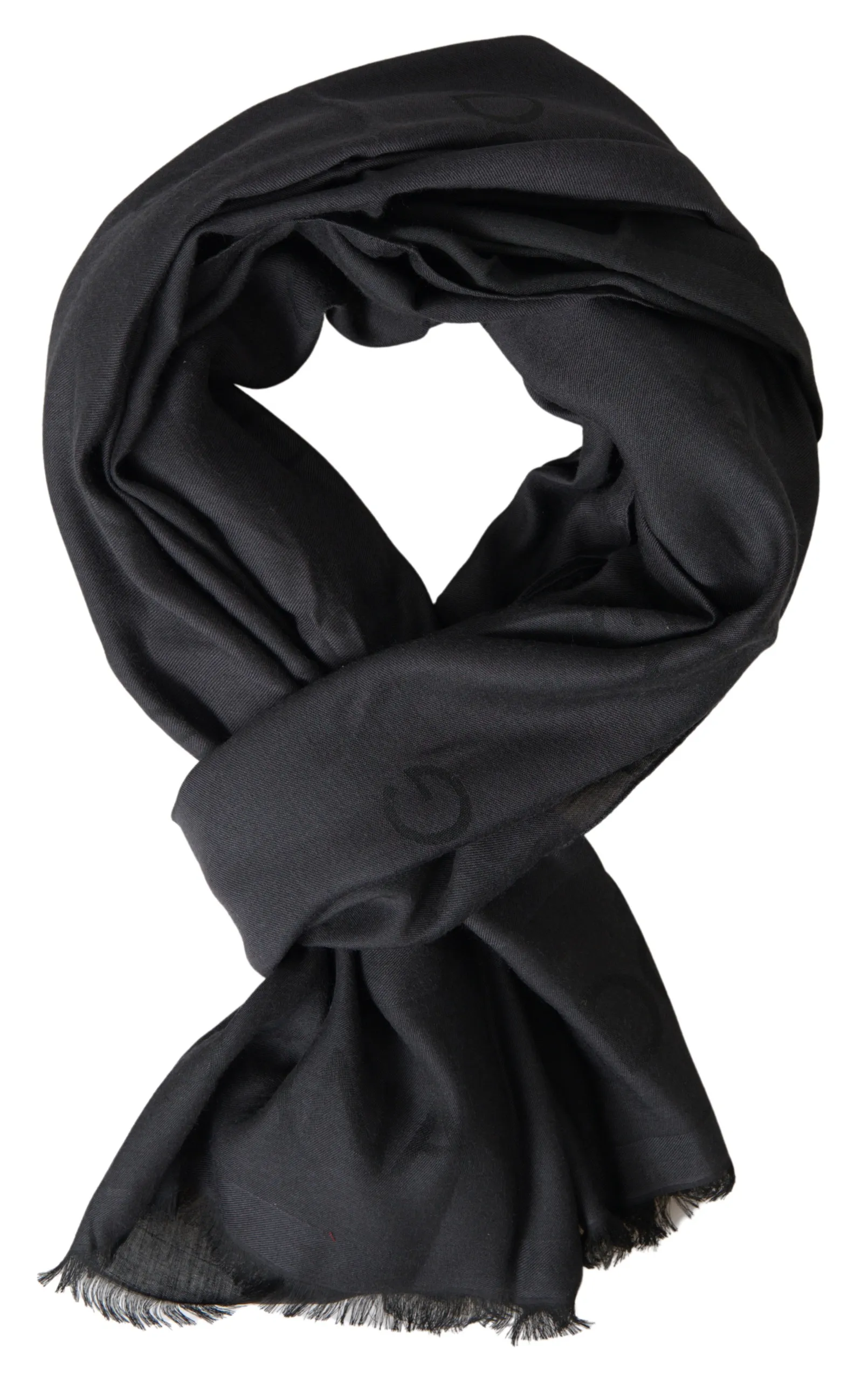 Dolce & Gabbana Elegant Black Modal-Cashmere Men's Scarf