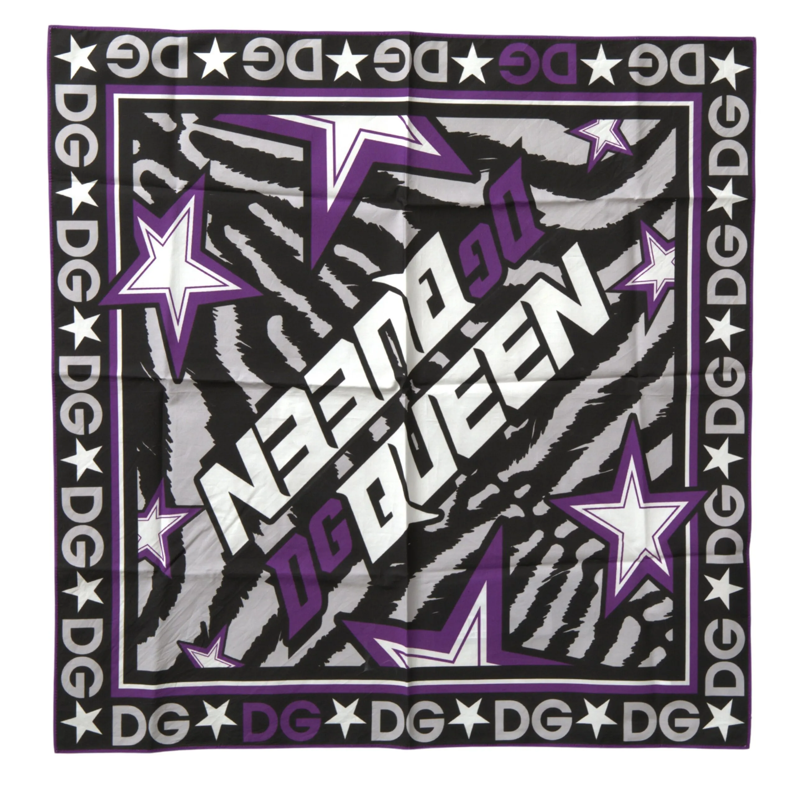 Dolce & Gabbana Women's Elegant Multicolor Square Cotton Scarf