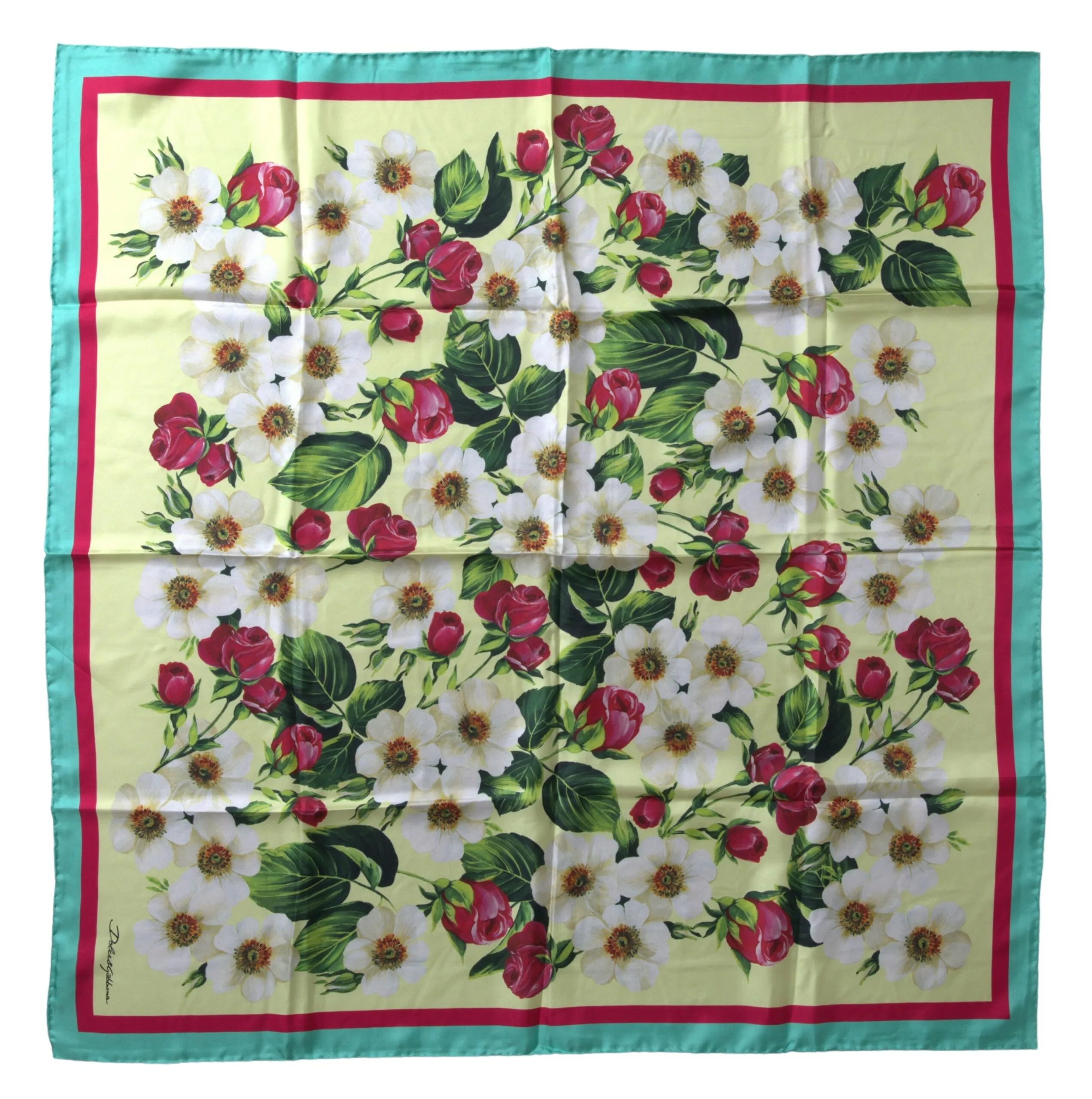 Dolce & Gabbana Women's Elegant Multicolor Silk Square Scarf