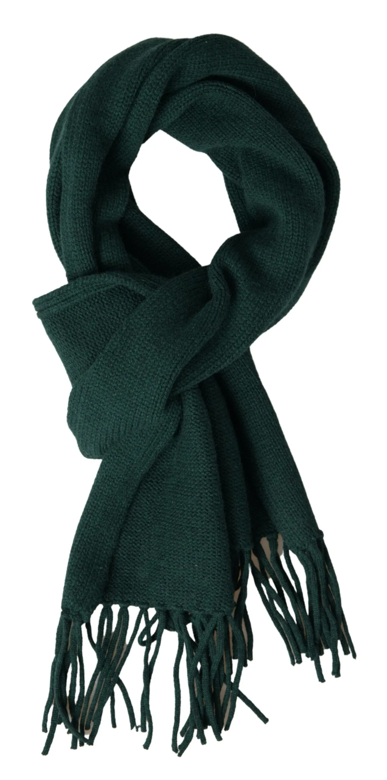 Dolce & Gabbana Women's Elegant Green Cashmere Neck Wrap Scarf