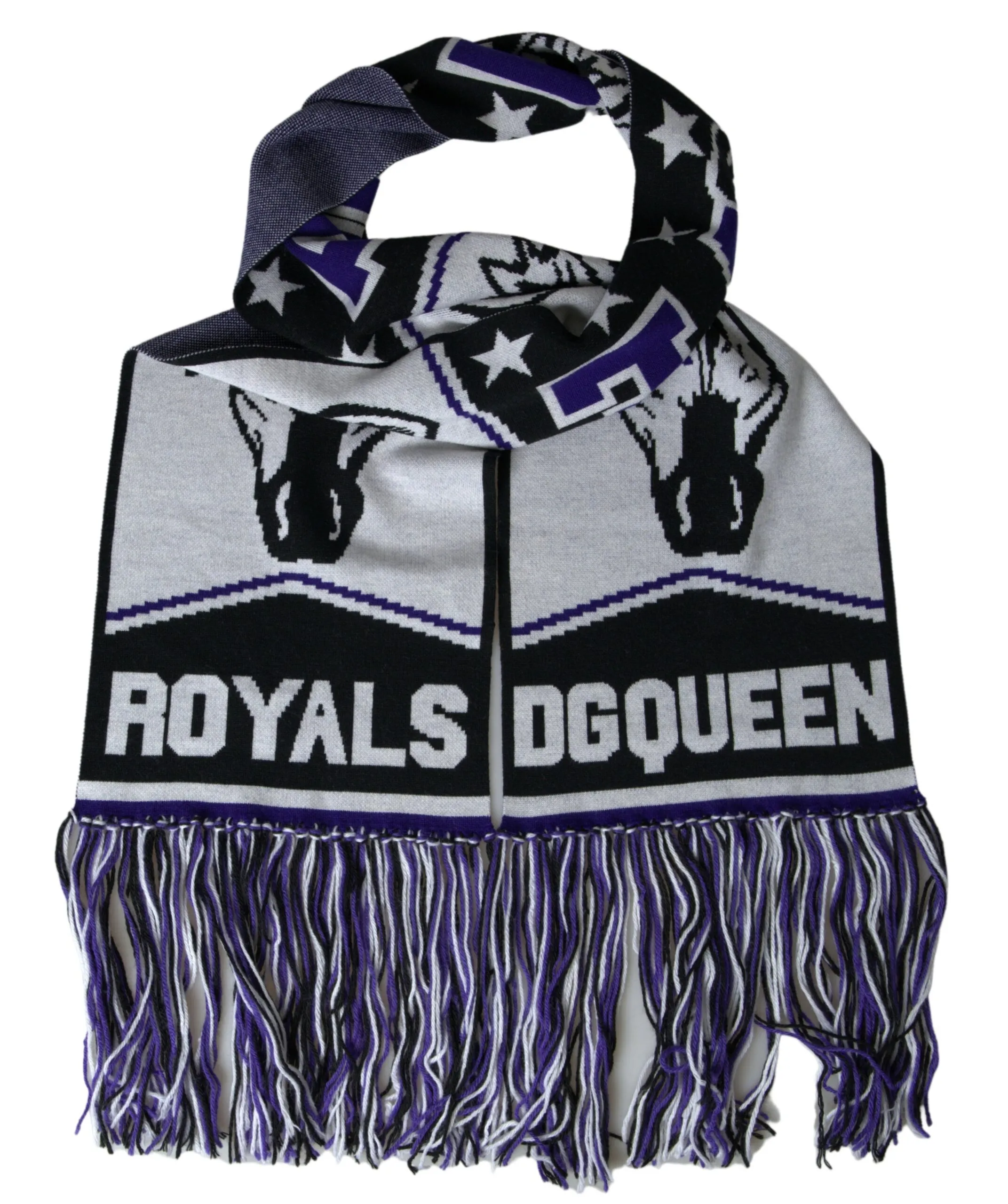 Dolce & Gabbana Women's Elegant Multicolor Wool Blend Scarf