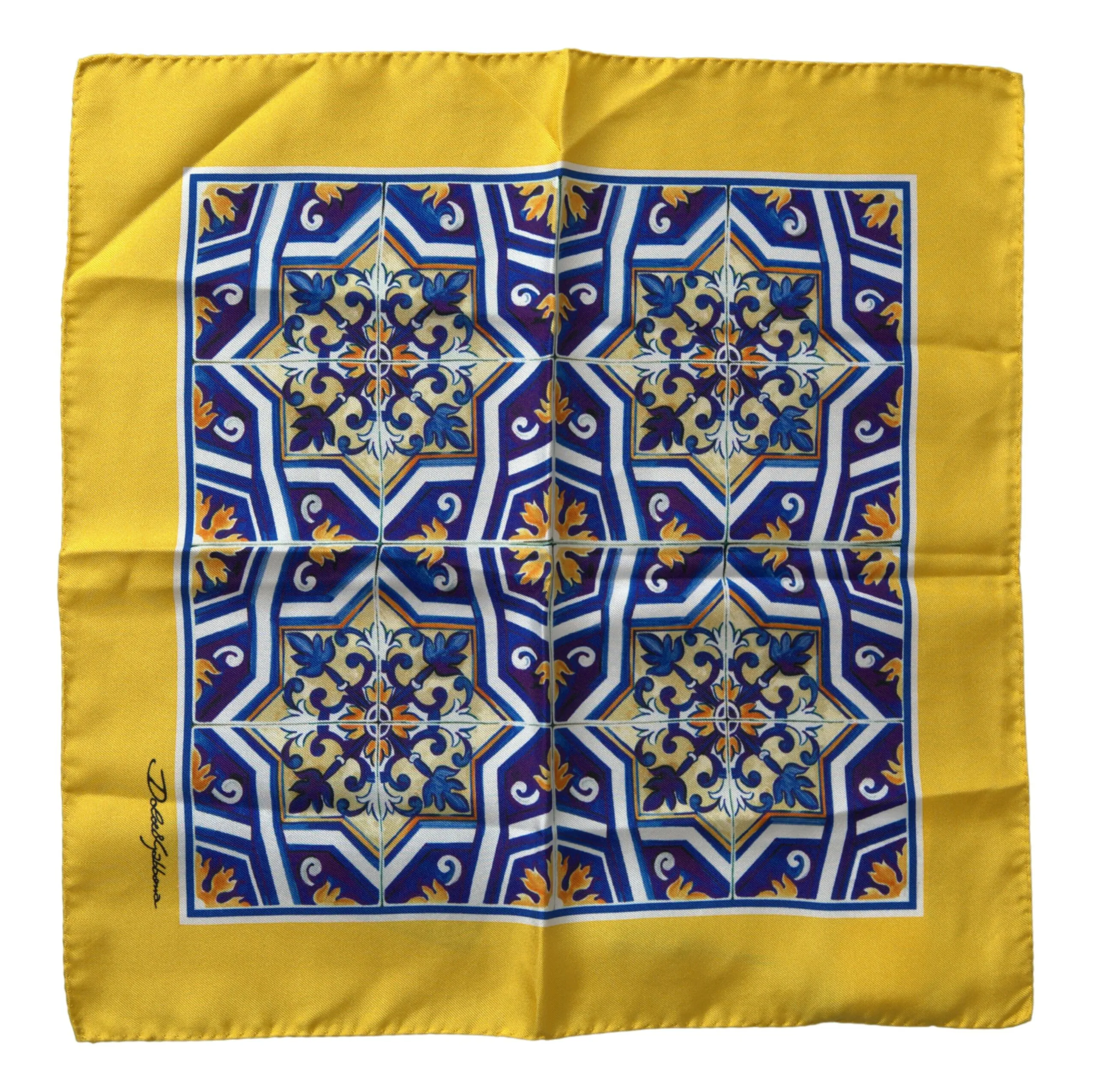 Dolce & Gabbana Women's Elegant Multicolor Silk Square Scarf