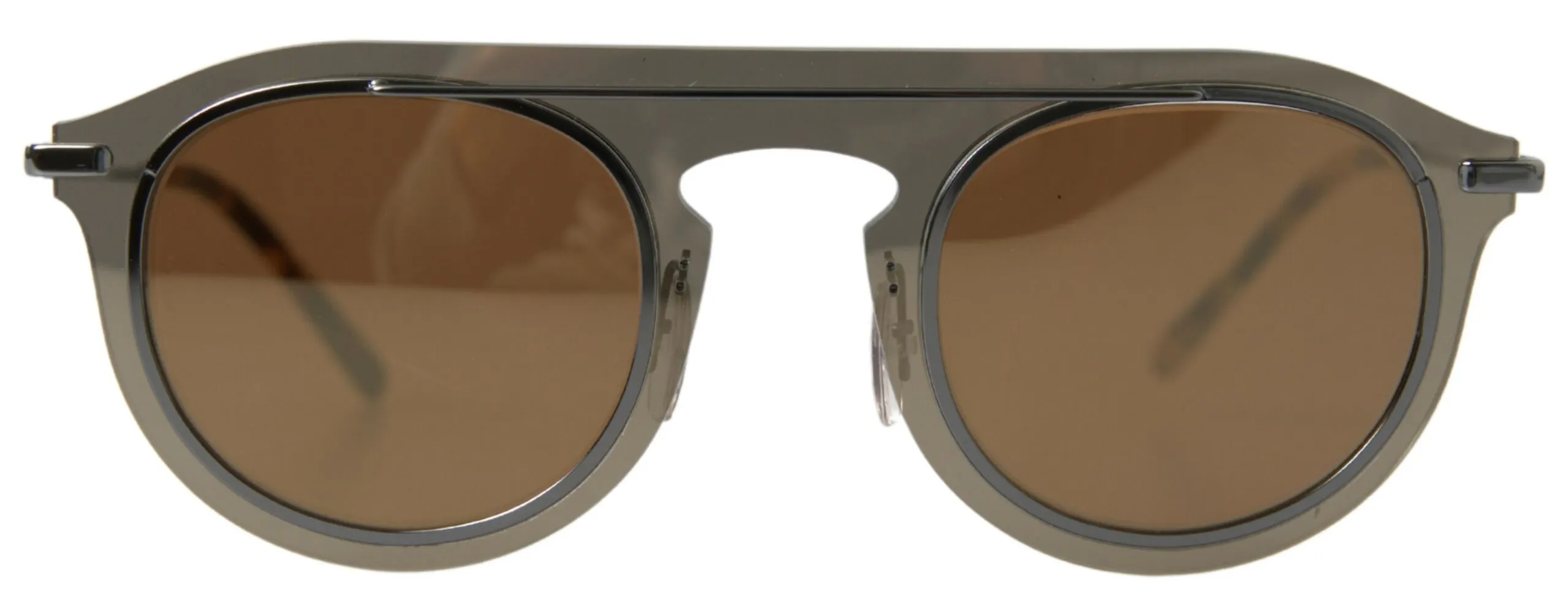 Dolce & Gabbana Women's Chic Brown Metal Phantos Sunglasses