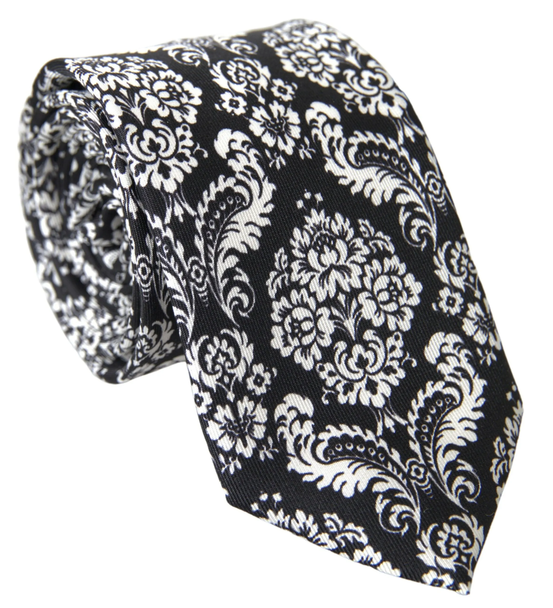 Dolce & Gabbana Men's Exclusive Silk Bowtie in Black and White