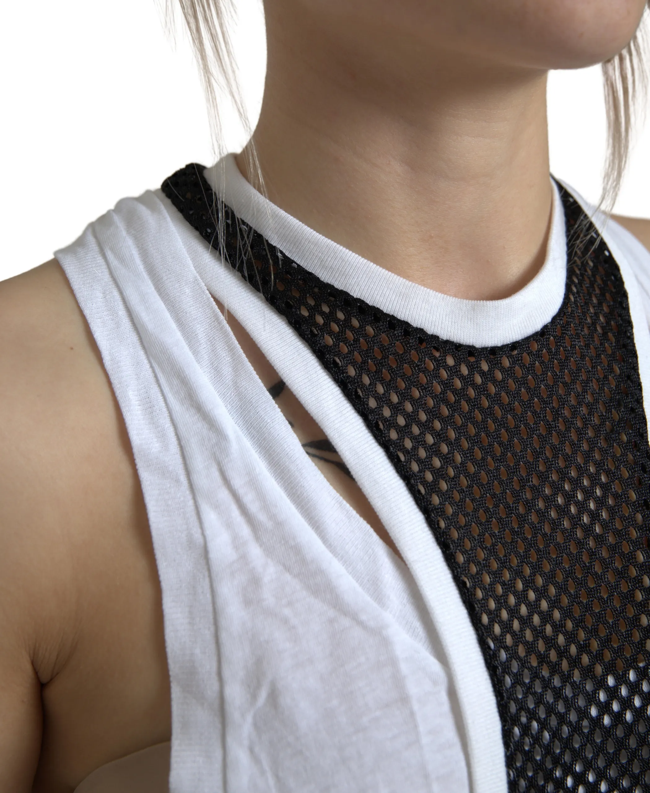 Dsquared² Women's Monochrome Cotton-Linen Blend Tank Top