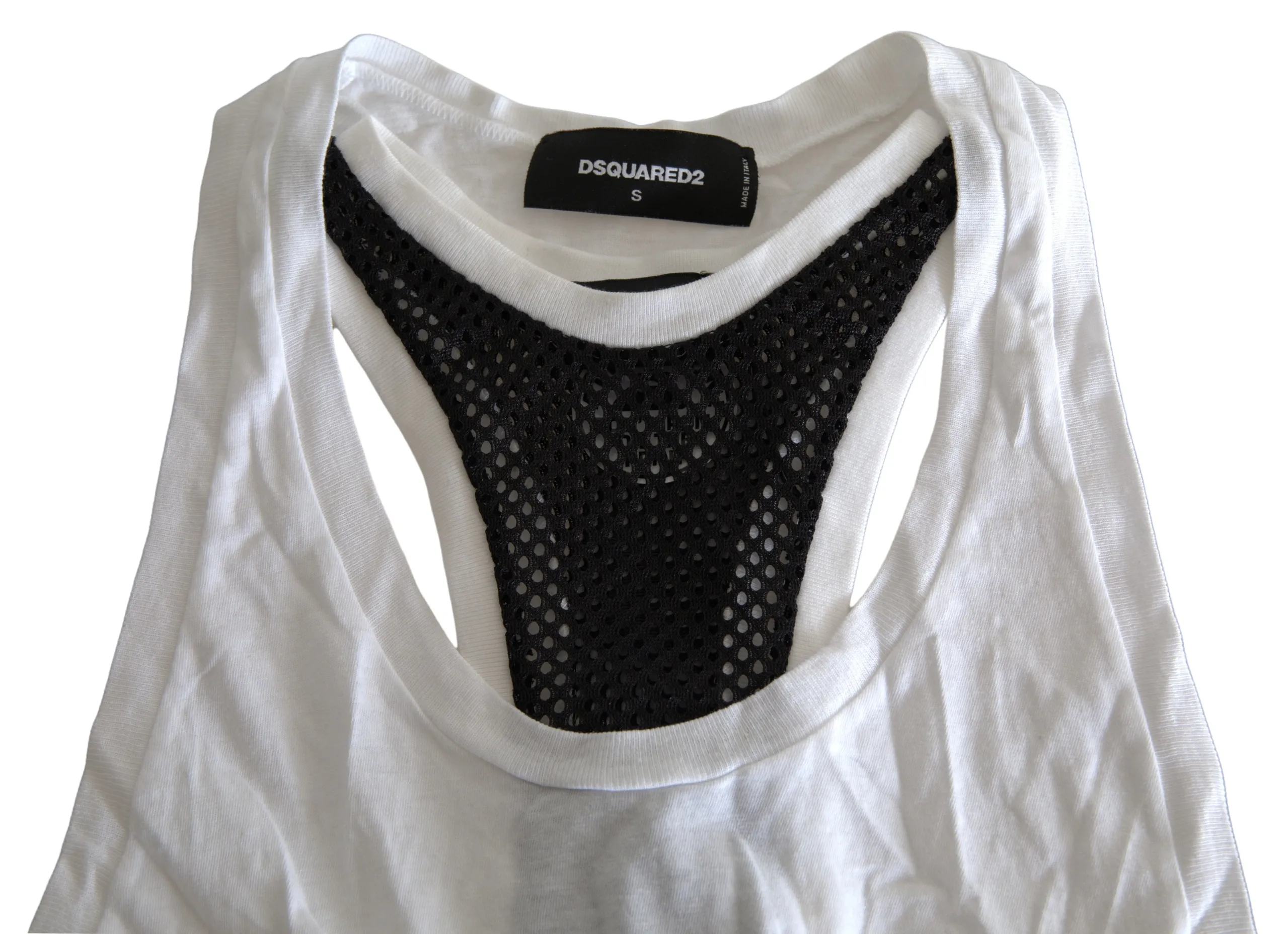 Dsquared² Women's Monochrome Cotton-Linen Blend Tank Top