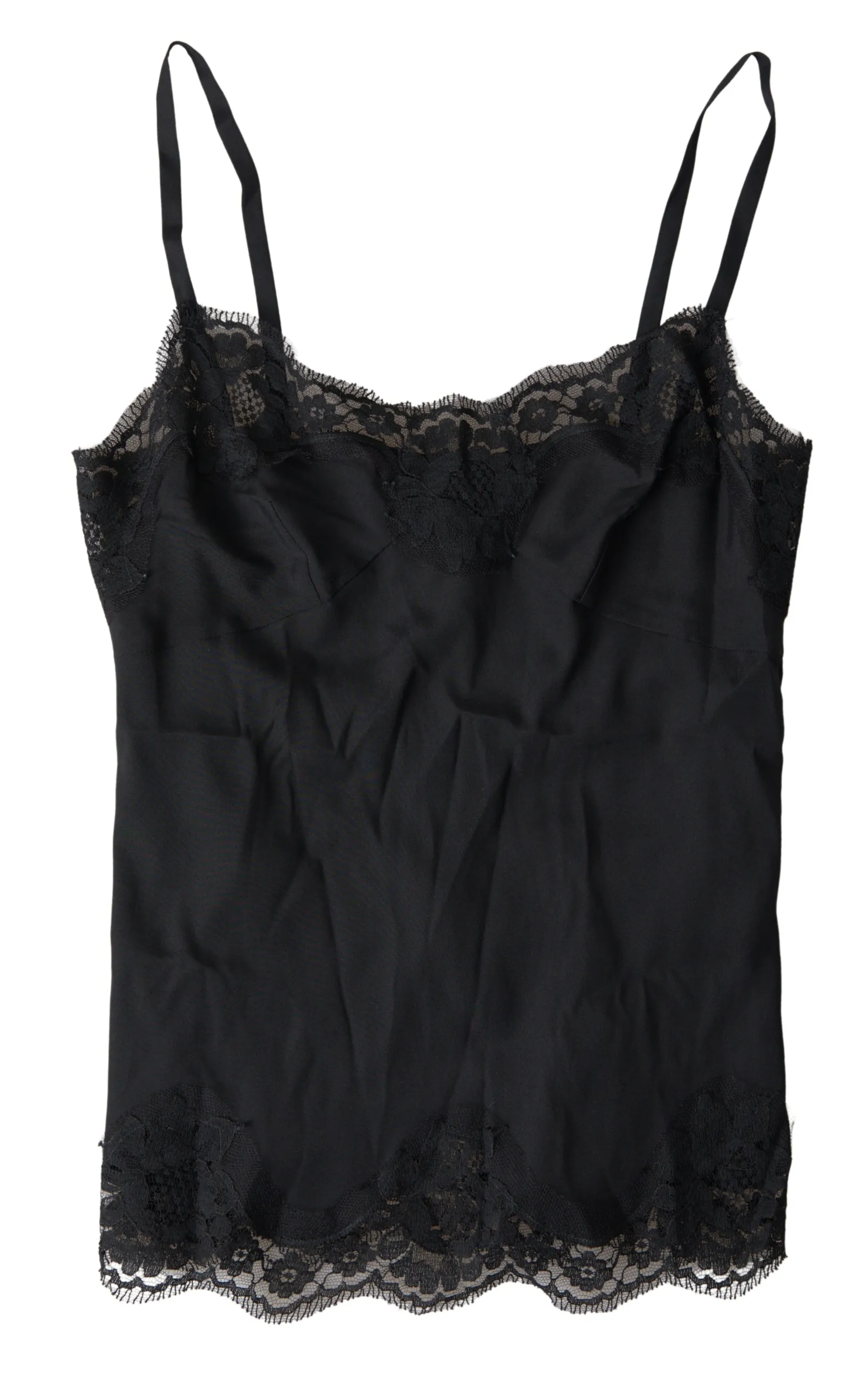 Dolce & Gabbana Women's Elegant Black Silk Blend Camisole