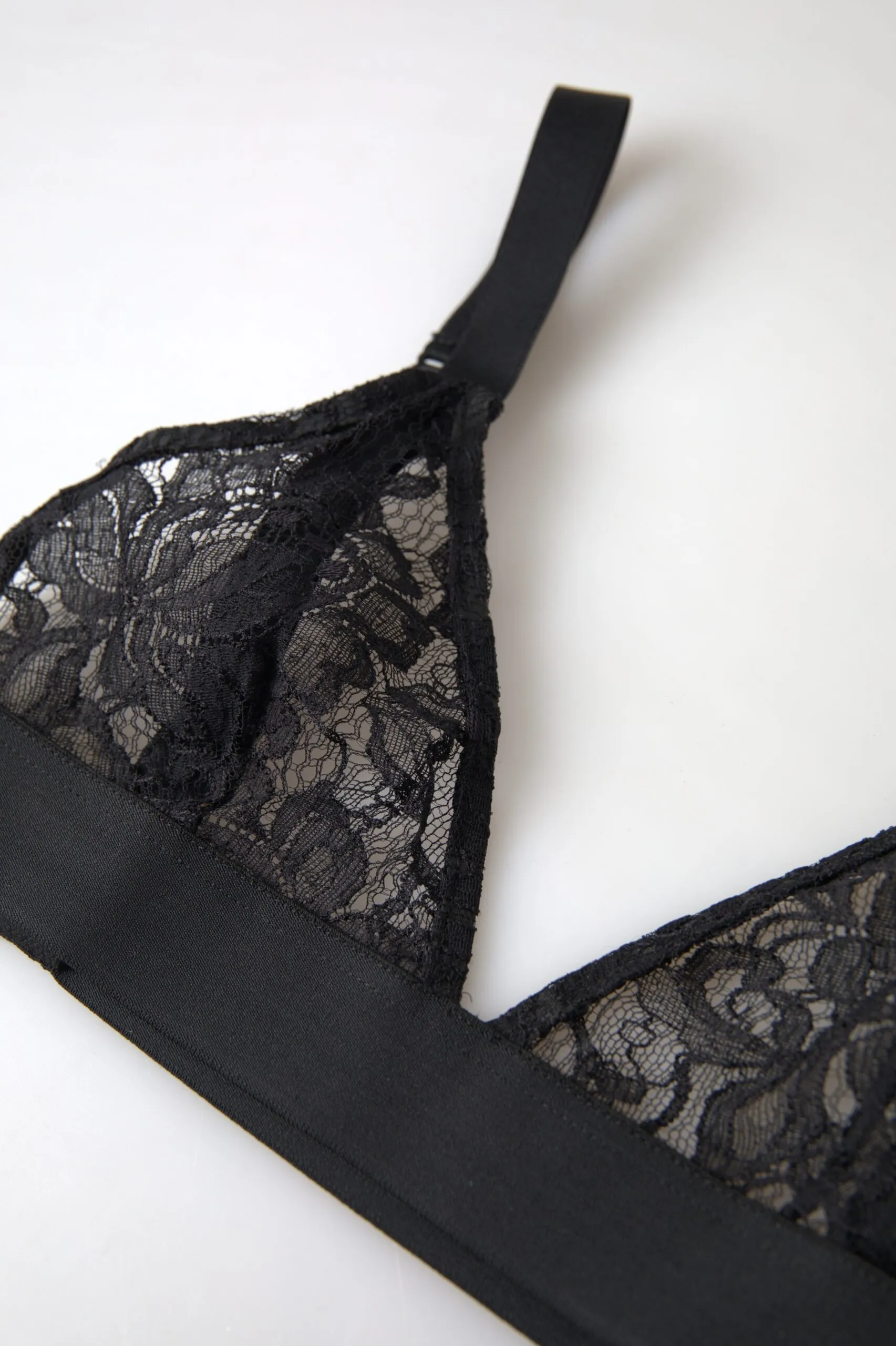 Dolce & Gabbana Women's Elegant Floral Lace Stretch Balconcino Bra