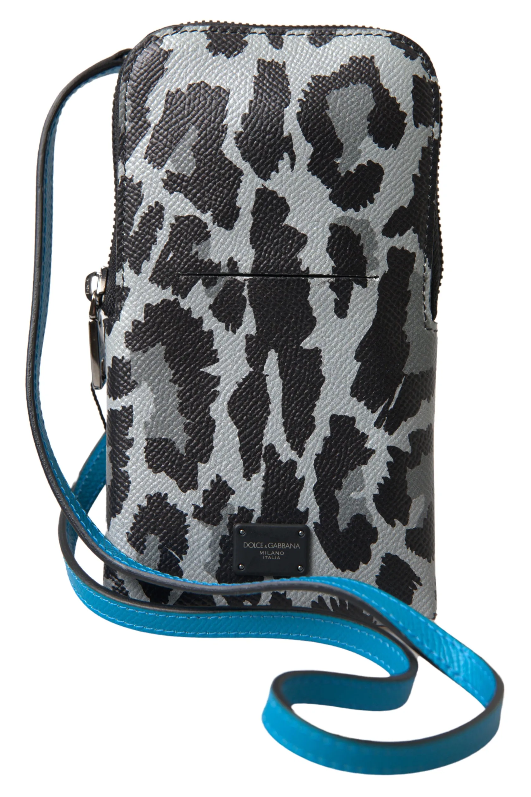 Dolce & Gabbana Men's Elegant Leather Crossbody Phone Bag