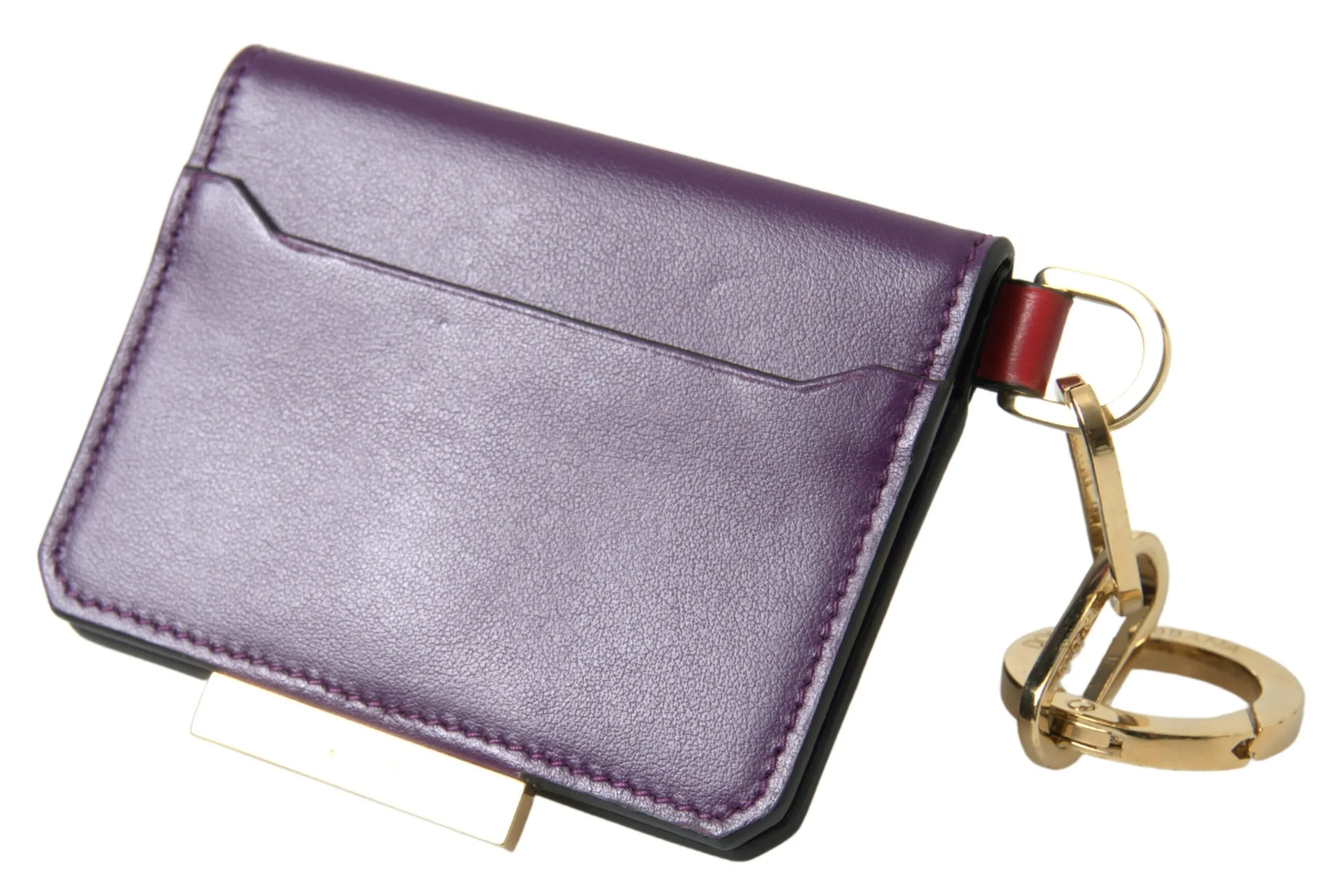 Dolce & Gabbana Women's Purple Leather French Flap Wallet