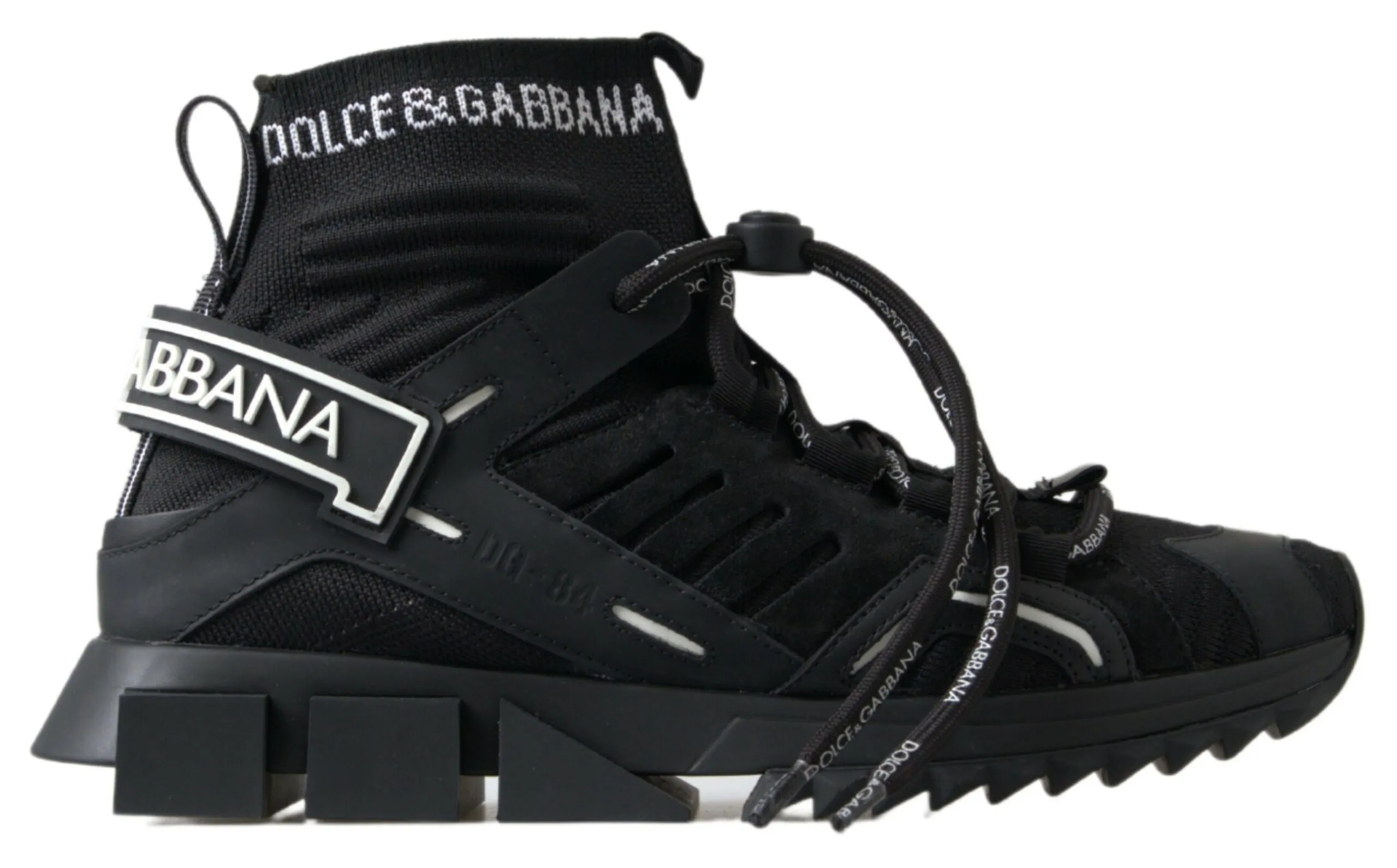 Dolce & Gabbana Women's Elegant Black Sorrento Slip-On Sneakers