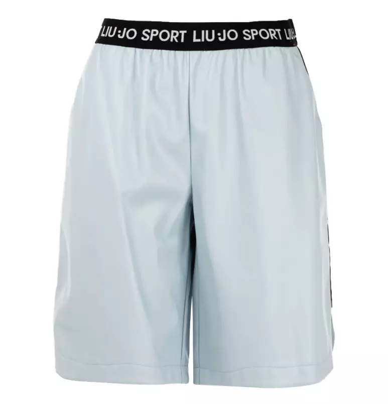 Liu Jo Women's Elegant Coated Eco-Leather Shorts