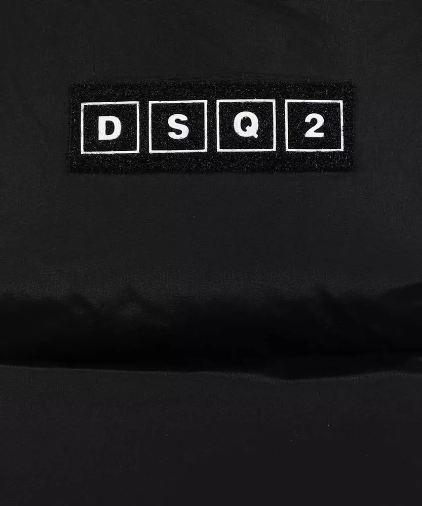 Dsquared² Men's Sleek Black Down Jacket with Classic Logo