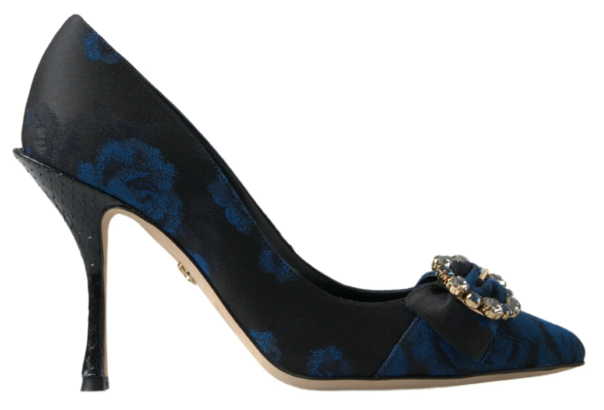 Dolce & Gabbana Women's Elegant Blue Crystal Embellished Pumps