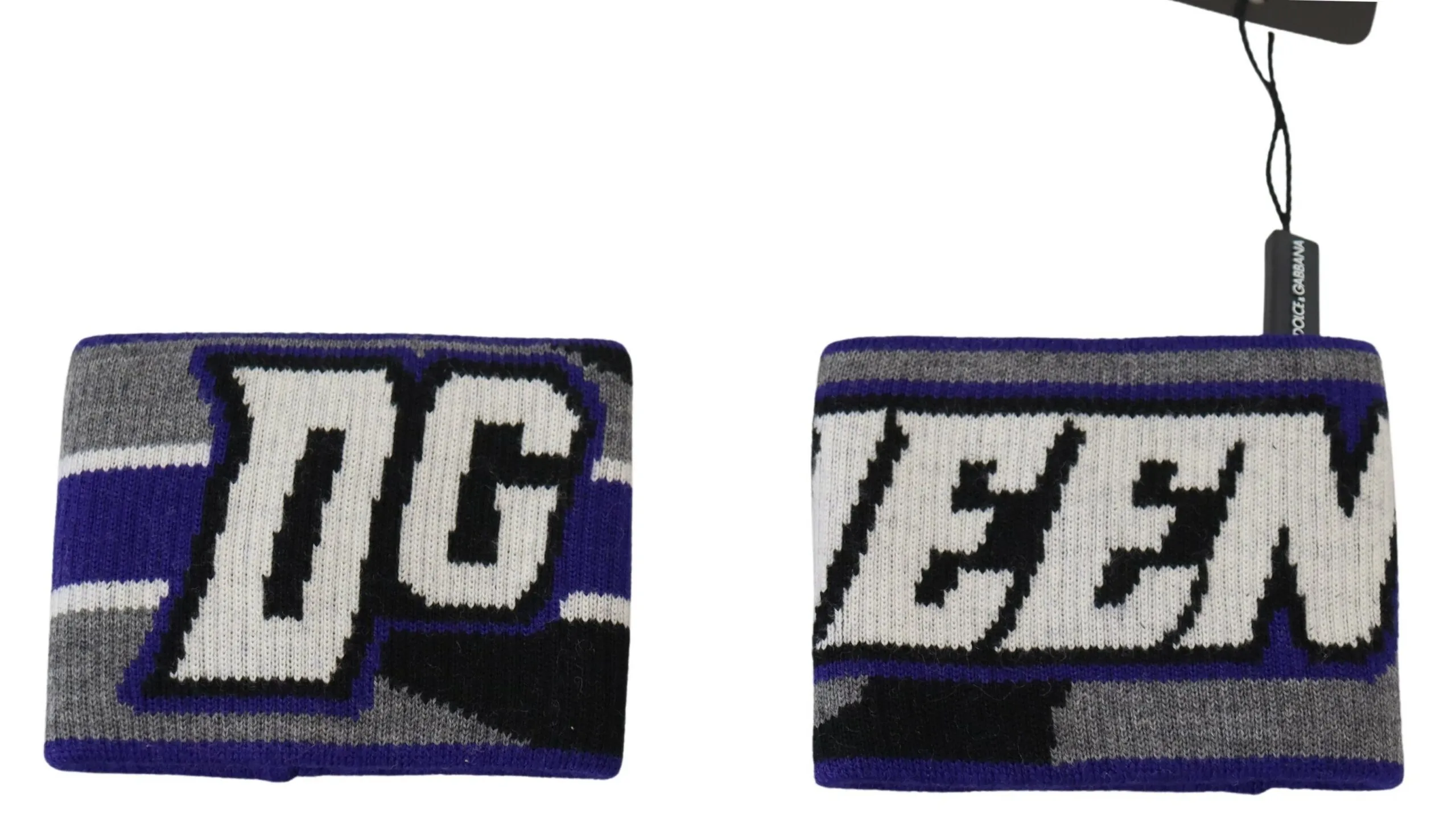 Dolce & Gabbana Men's Regal Purple Wool Wrist Wrap