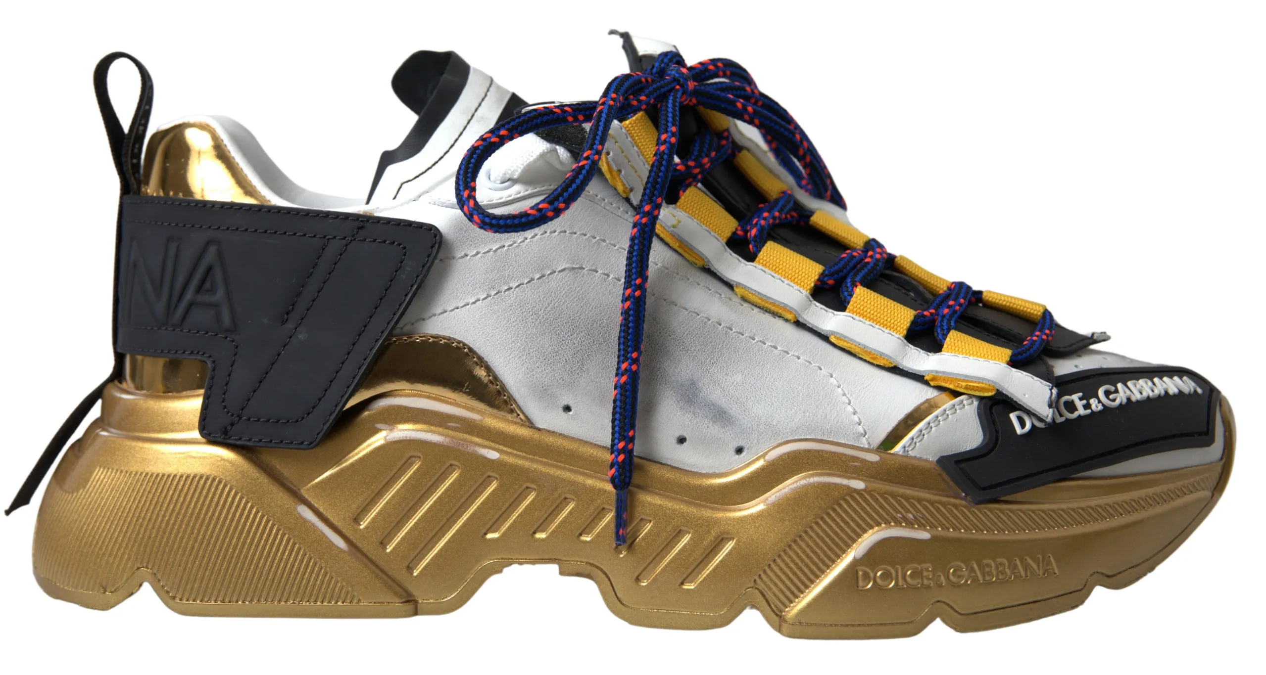 Dolce & Gabbana Men's Elevated DayMaster Gold Casual Sneakers