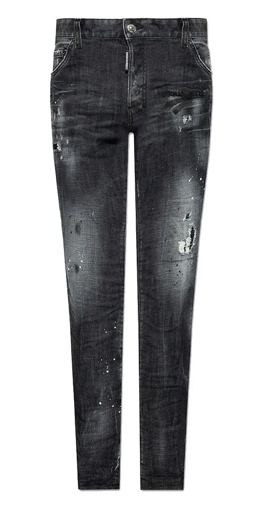 Dsquared² Men's Sleek Slim Fit Black Denim Jeans