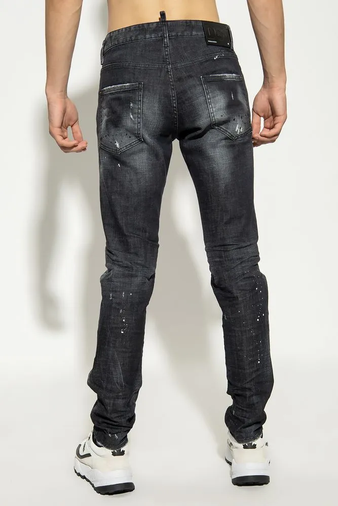Dsquared² Men's Sleek Slim Fit Black Denim Jeans