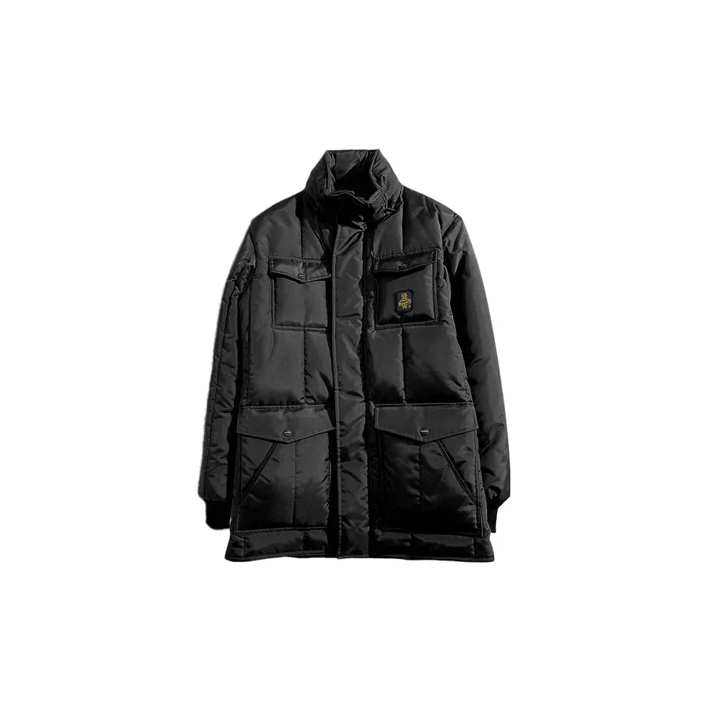 Refrigiwear Men's Sleek Quilted Puffer Jacket with Convertible Hood