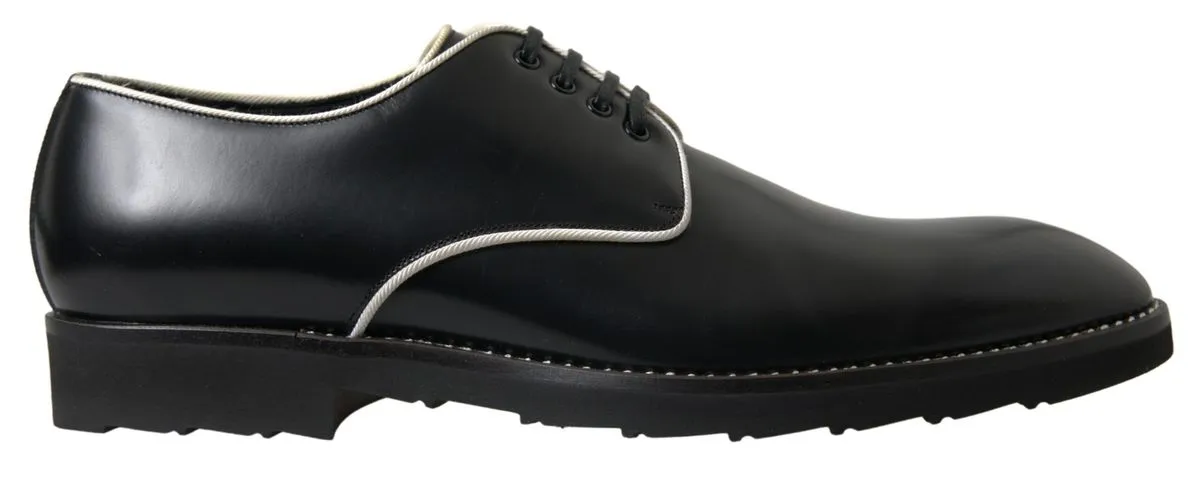 Dolce & Gabbana Men's Elegant Black and White Formal Men's Shoes