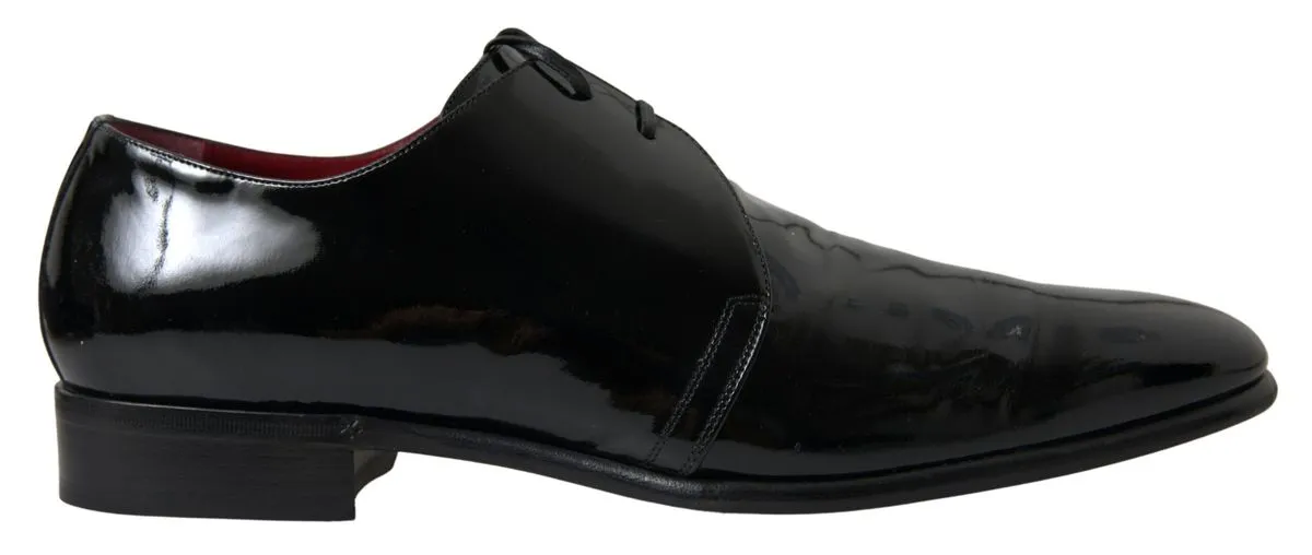 Dolce & Gabbana Men's Elegant Black Patent Leather Formal Men's Shoes