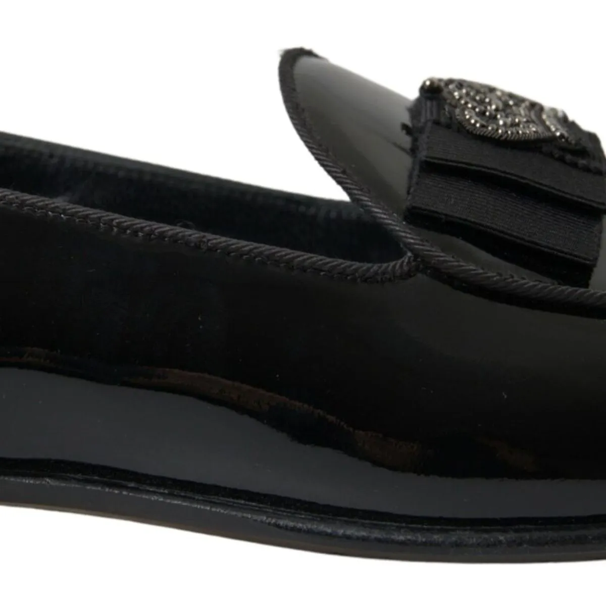 Dolce & Gabbana Men's Elegant Black Patent Leather Loafers
