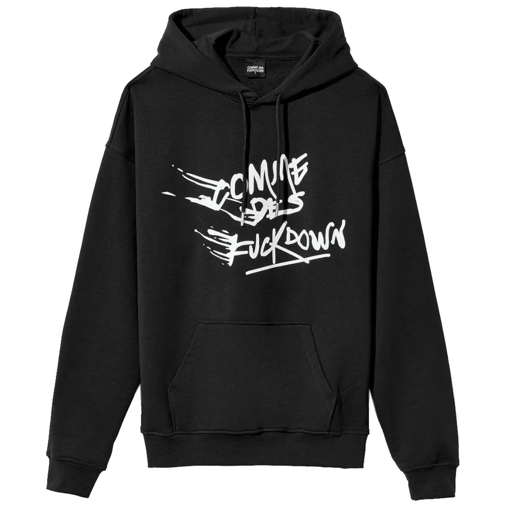 Comme Des Fuckdown Men's Edgy Urban Hooded Cotton Sweatshirt