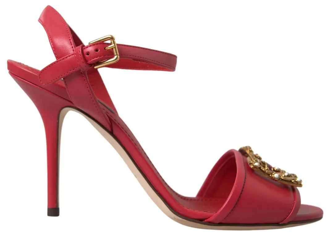 Dolce & Gabbana Women's Red Stiletto Sandal Heels