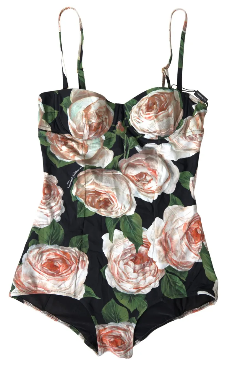 Dolce & Gabbana Women's Elegant Floral Print One-Piece Swimsuit