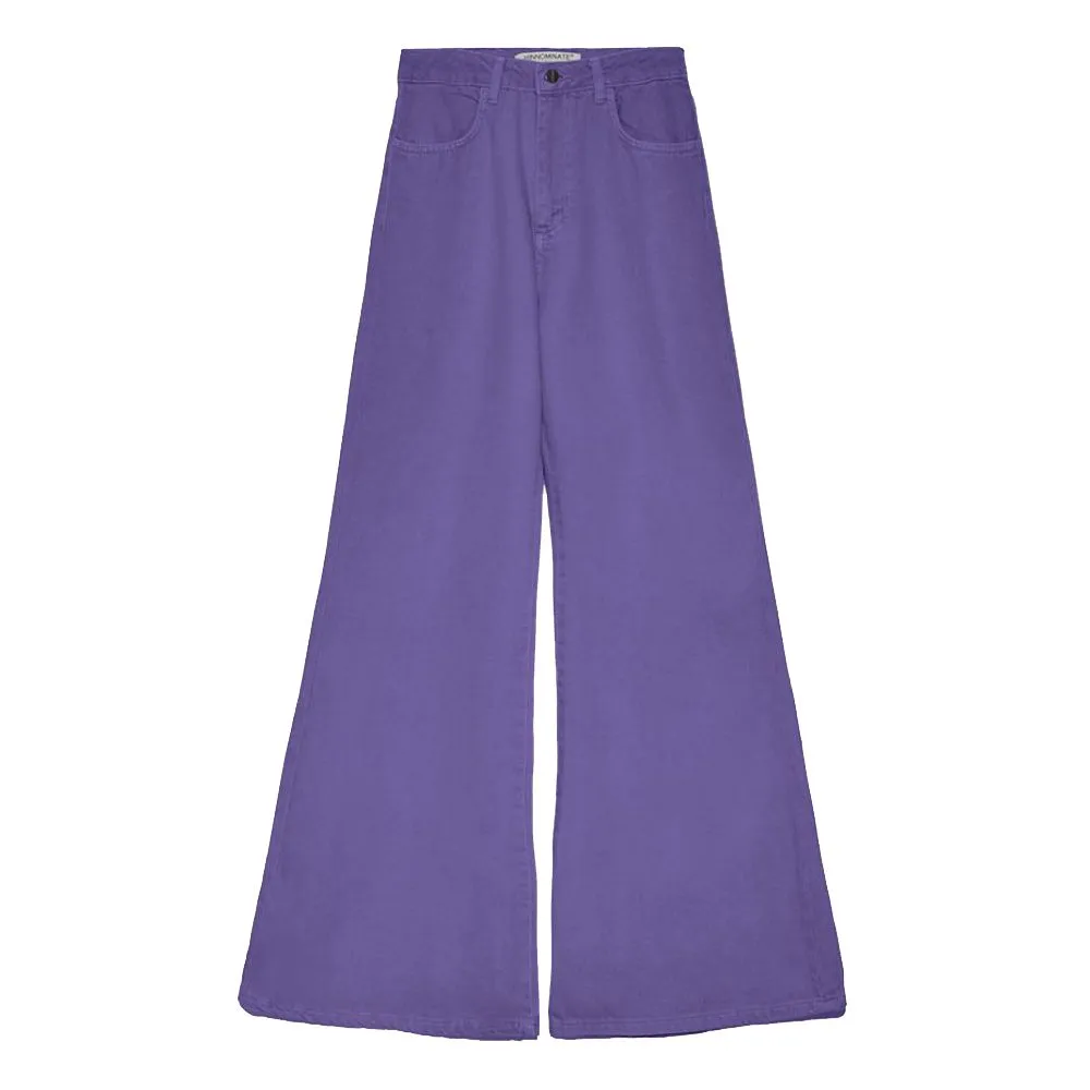 Hinnominate Women's Elegant Purple Flared Cotton Jeans