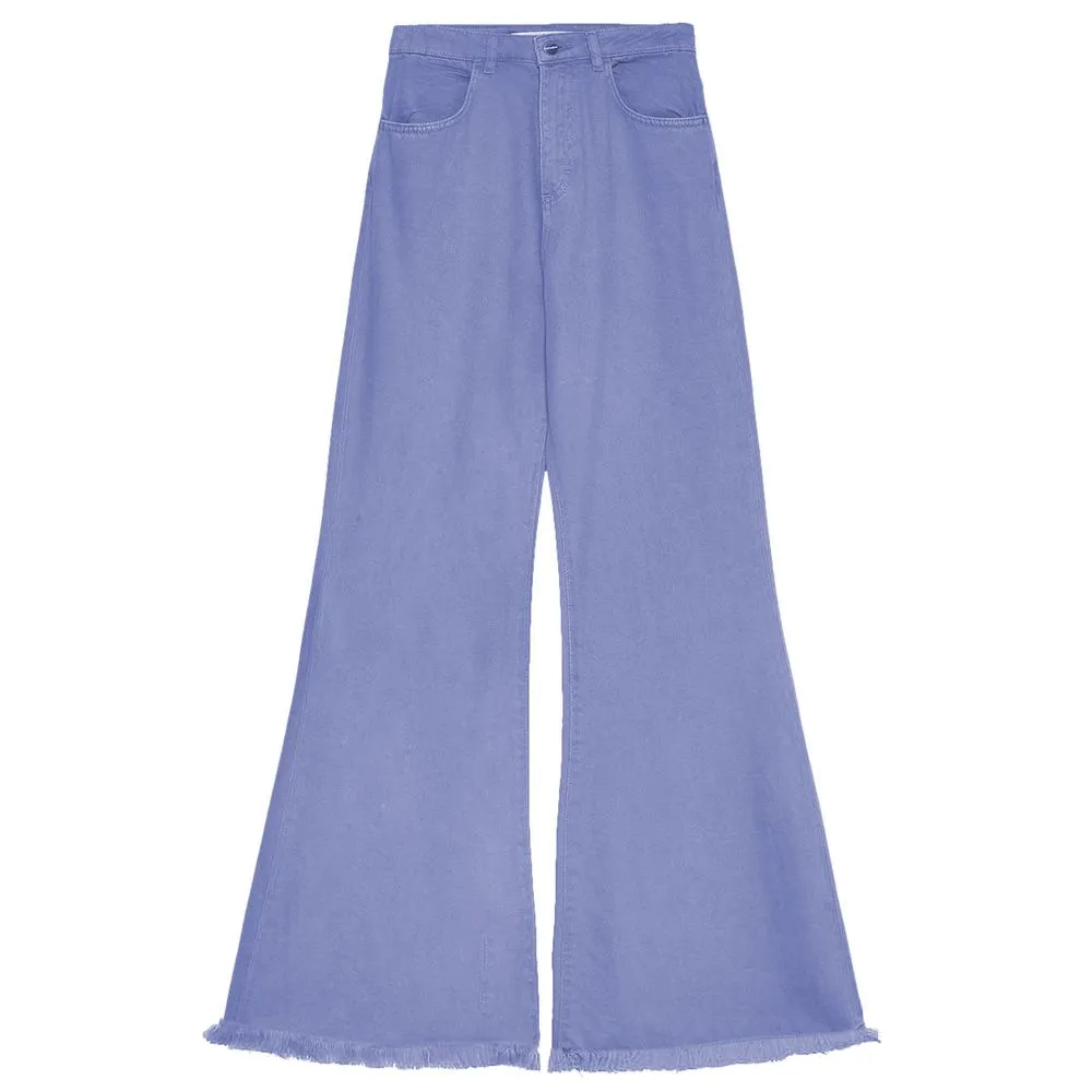Hinnominate Women's Elegant Light Blue Flared Denim Jeans