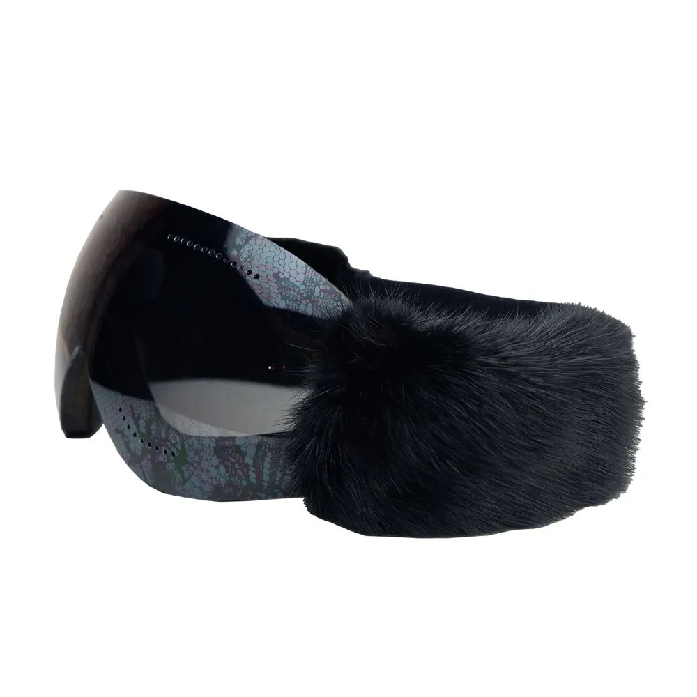 Dolce & Gabbana Women's Elegant Mink Fur-Trimmed Snow Mask