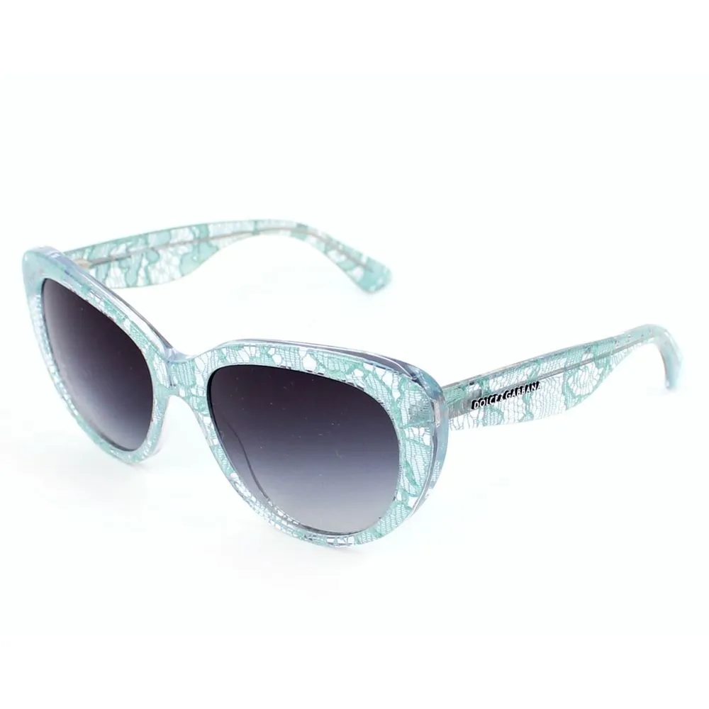 Dolce & Gabbana Women's Chic Turquoise Weave Frame Sunglasses