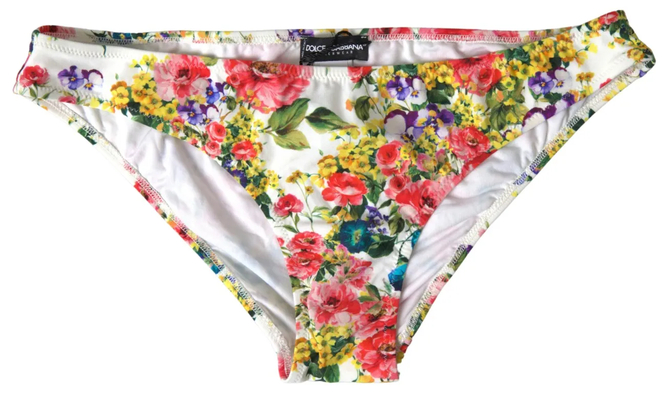 Dolce & Gabbana Women's Multicolor Floral Bikini Bottom