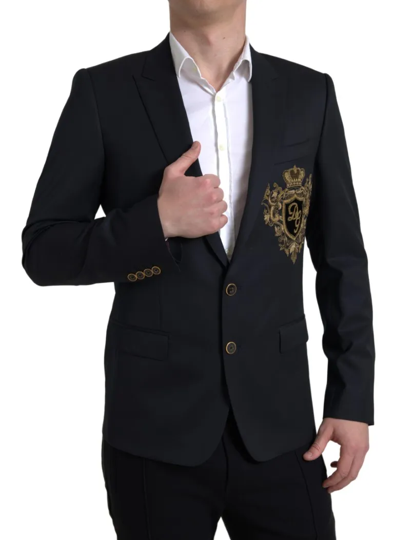 Dolce & Gabbana Men's Elegant Single Breasted Virgin Wool Blazer