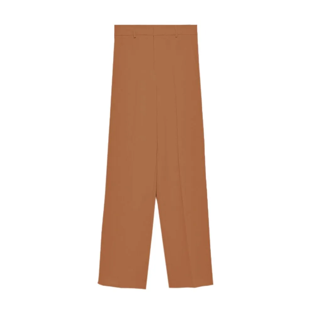 Hinnominate Women's Elegant Crepe Straight Trousers