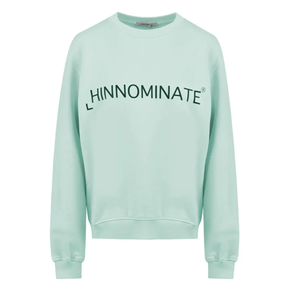 Hinnominate Women's Chic Green Logo Crewneck Sweatshirt